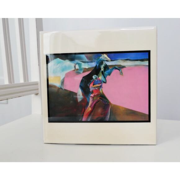 Vintage Veloy Vigil Horse Painting Art Ceramic Tile, Hanging Décor, Made in USA - Picture 7 of 7